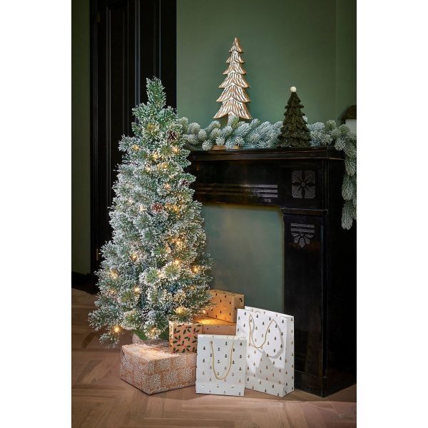 Vandans Künstlicher Weihnachtsbaum im Topf – H90 x Ø48 cm – Grün gefrostet – Bild 6