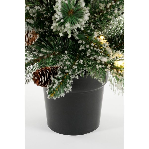 Vandans Künstlicher Weihnachtsbaum im Topf – H90 x Ø48 cm – Grün gefrostet – Bild 4