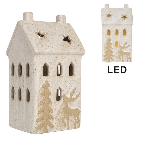 Dekoration Haus mit LED 10x9x18 cm – Bild 2