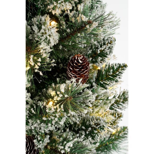 Vandans Künstlicher Weihnachtsbaum im Topf – H90 x Ø48 cm – Grün gefrostet – Bild 2