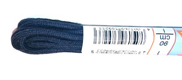 Ringelspitz 2 Paar Schnürsenkel rund dünn 2mm Blau – Bild 2