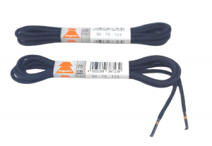 Ringelspitz 2 Paar Schnürsenkel rund dünn 2mm Blau