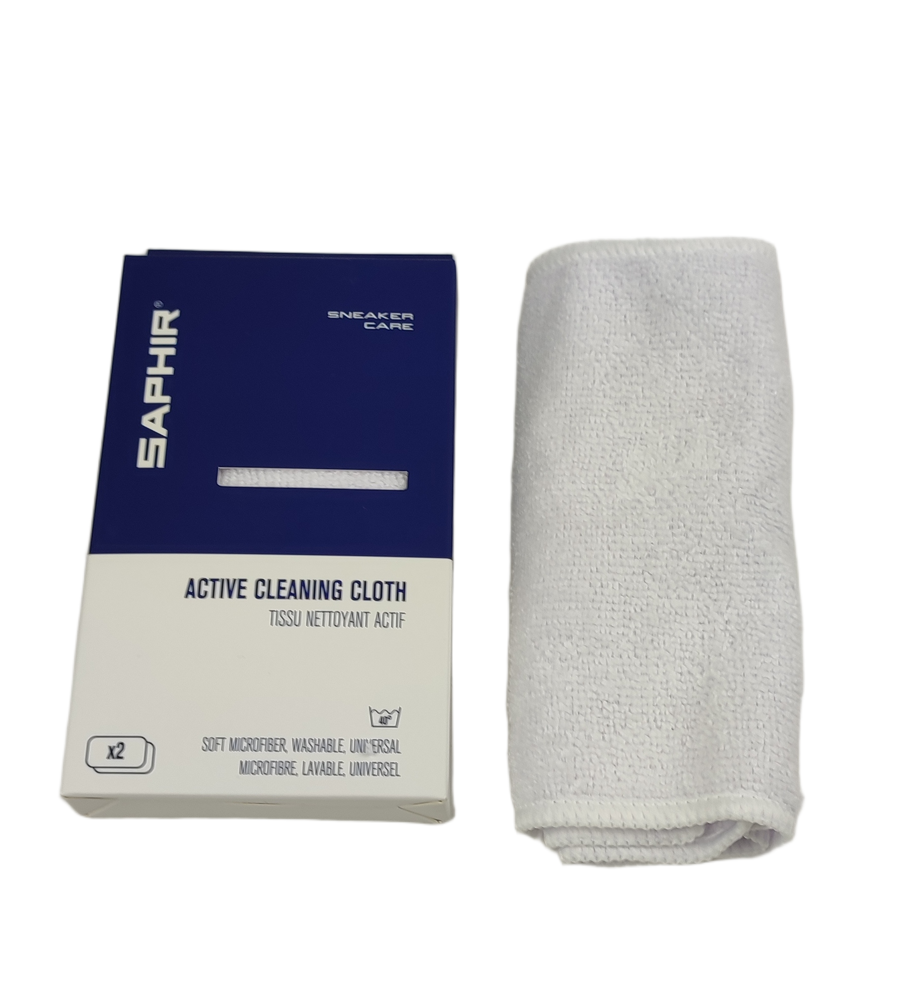Saphir Sneaker Care ACTIVE CLEANING CLOTH Sneaker Reinigungstuch 2 Stück 15 x 28 cm – Bild 3