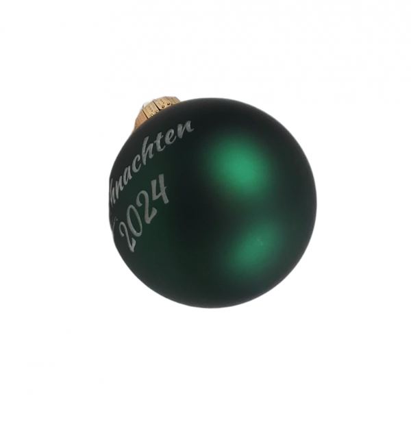 Individuell gravierte Weihnachtsbaum-Glaskugeln 70 - 80 mm verschiedene Farben – Bild 6