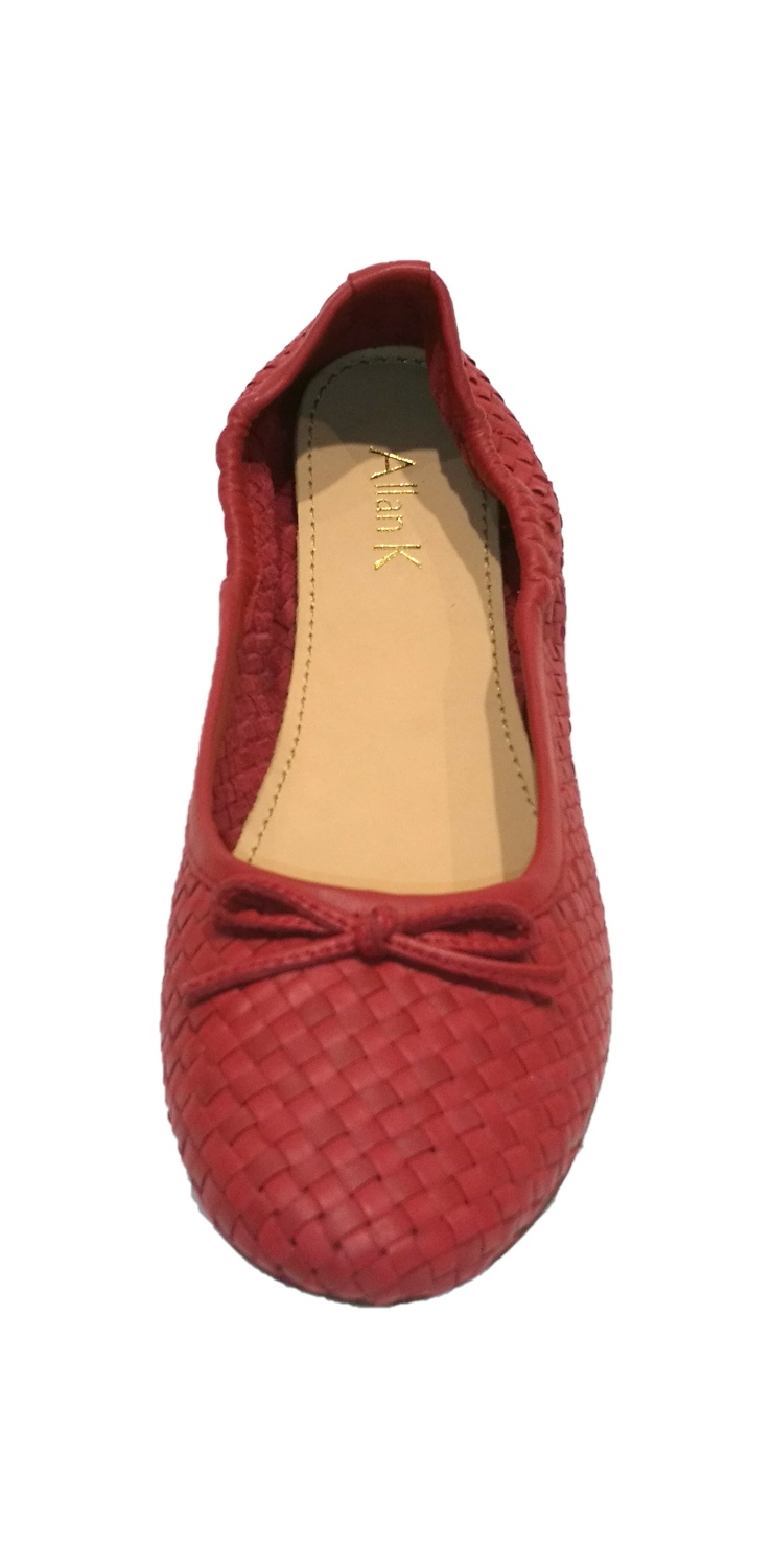 Allan K CAPRI Flecht-Leder-Schuhe Geschlossene Ballerinas – Bild 32