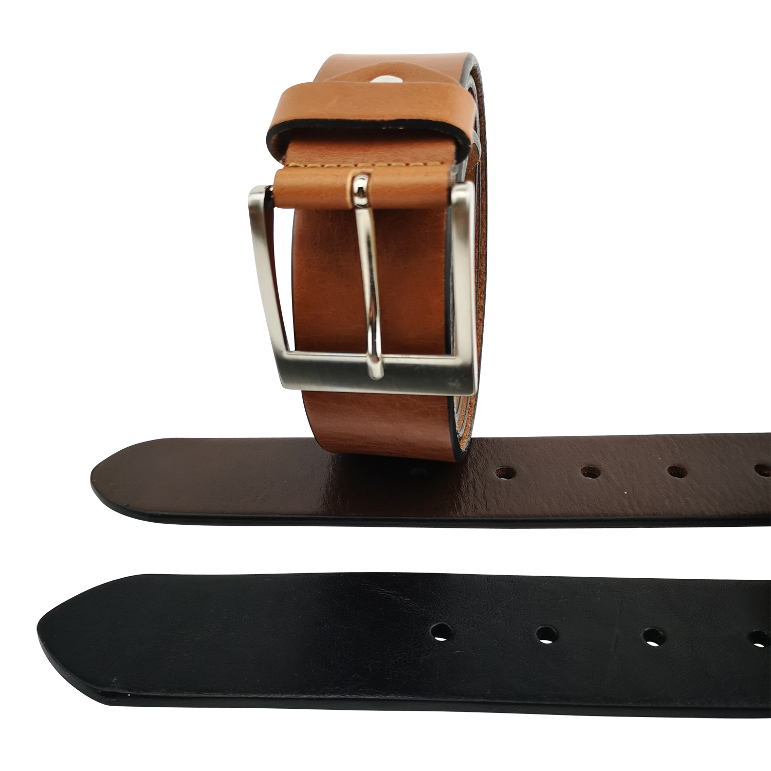 Hebold Gürtel Leder BASIC BELT Vollrindleder 4,00 cm – Bild 22