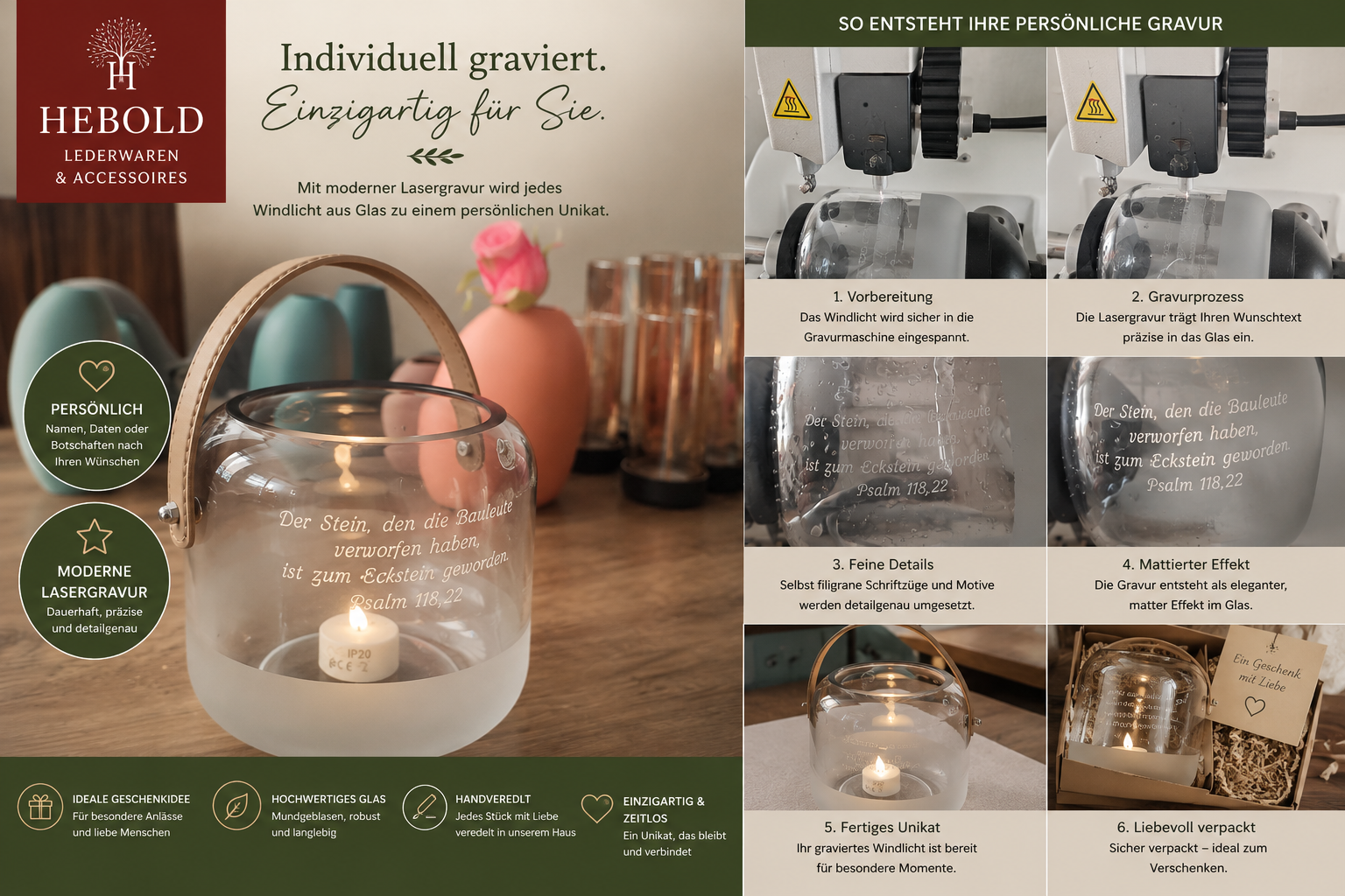 PHILIPPI ELEMENT Box Größe S Design Aufbewahrungsbox aus hochglanzpoliertem Edelstahl mit Samtauskleidung – Bild 3