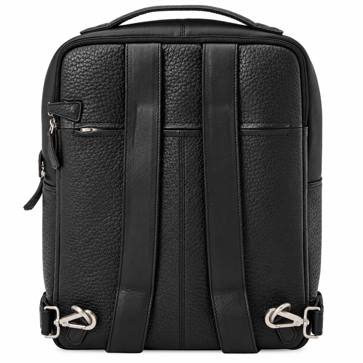 VOI leather design MAXIMA Lederrucksack Damen schwarz mit Laptopfach – Bild 2