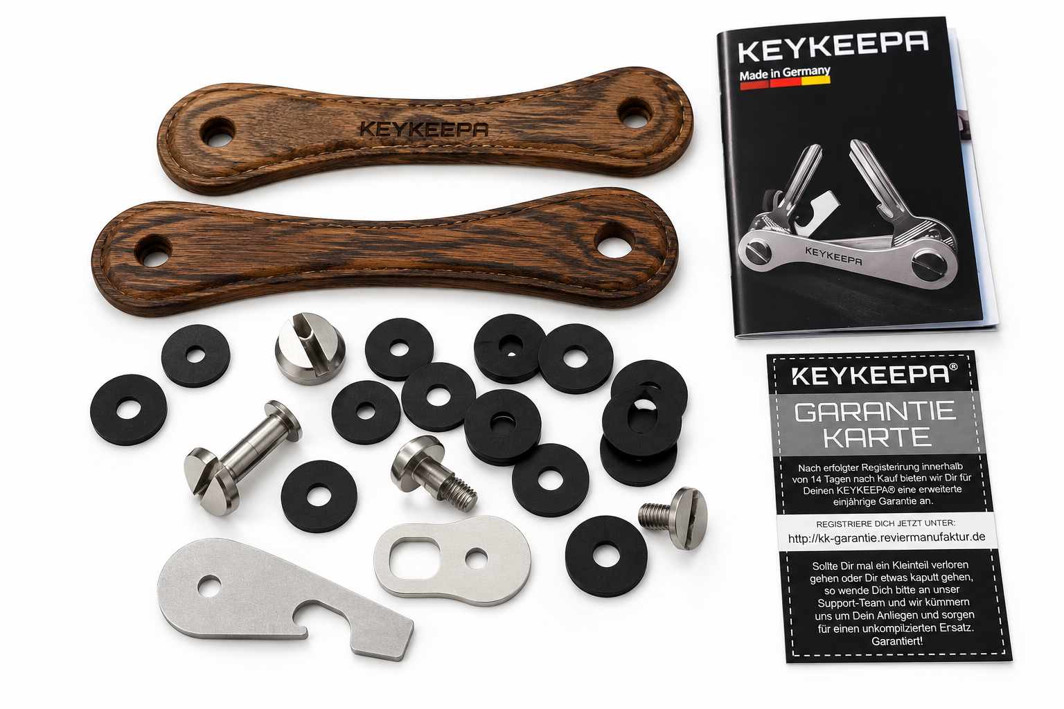 KEYKEEPA Schlüsselorganizer Wood Tobacco Oak aus Edelholz – inklusive individueller Gravur – Bild 4